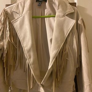 A soft suede material jacket from forever 21